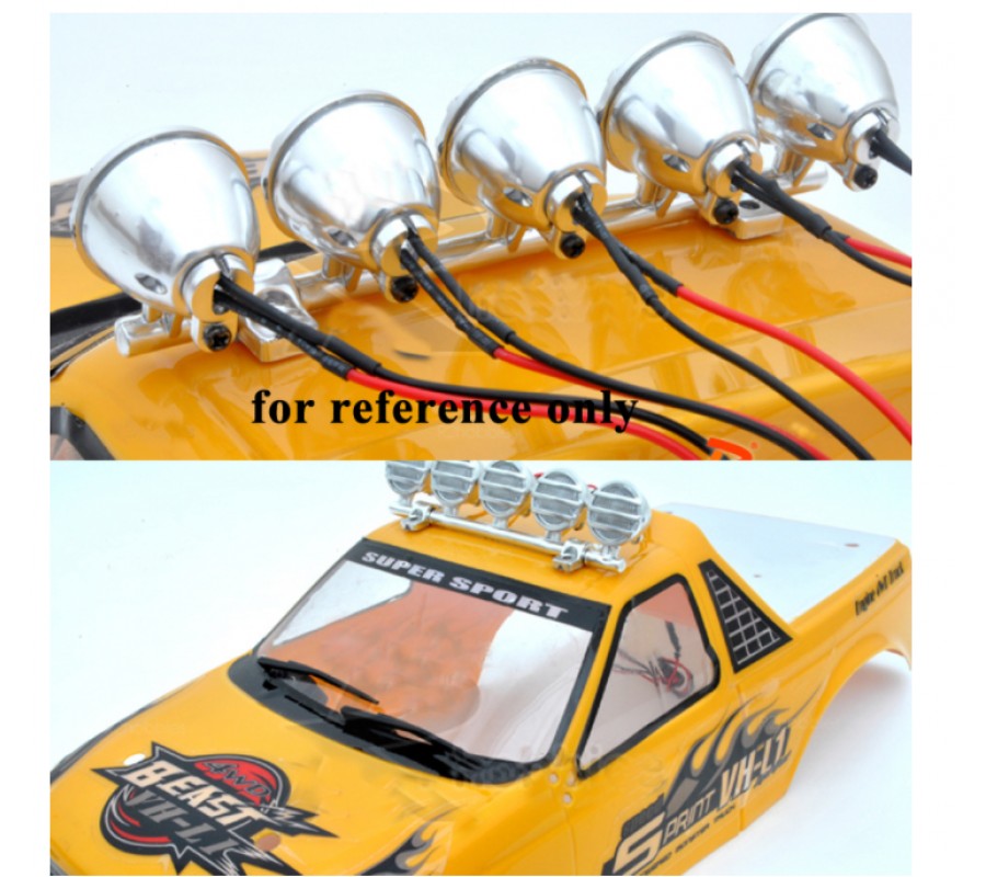 Luci LED Arancioni 5mm Per Auto RC – Faroni Per Buggy, Drift, Crawler (1/10, 1/8, Ecc.)